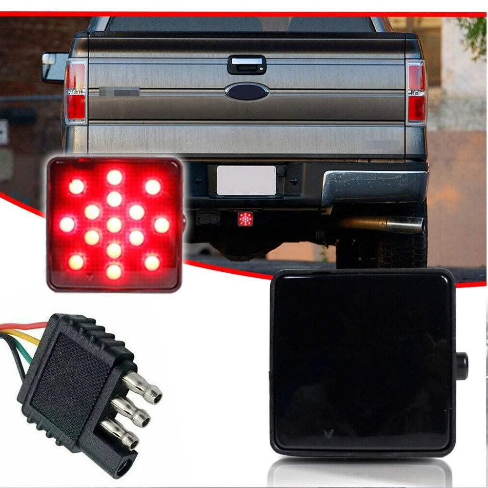 15-LED Rear Brake Light for Towing & Hauling Trailer Hitch (Fits 2")