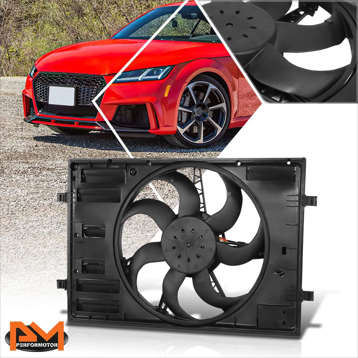 Electric Radiator Cooling Fan Assembly for Audi A3/VW GTI (2015–2020)