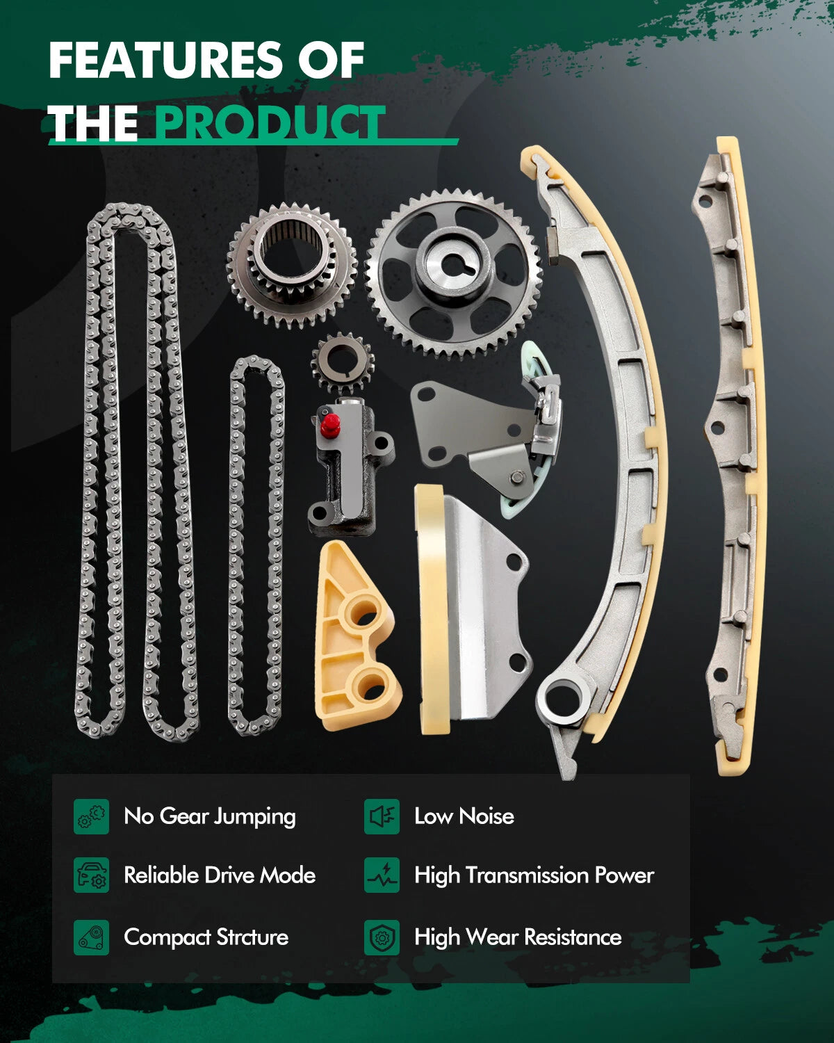 Timing Chain Kit for Acura TSX ILX Honda Accord Civic CRV 2.4 (2008–2015)
