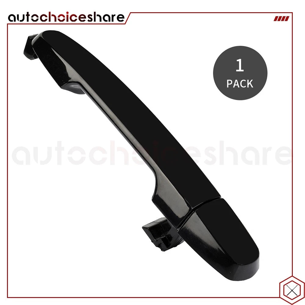 Set of 2 Black Exterior Door Handles for Toyota Sienna (2004–2010)