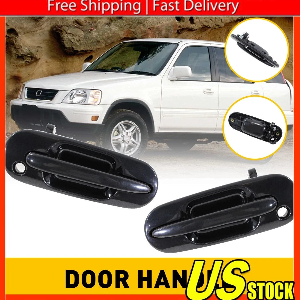2X Door Handle for Honda CR-V (1997â2001) Front Left Right Outer