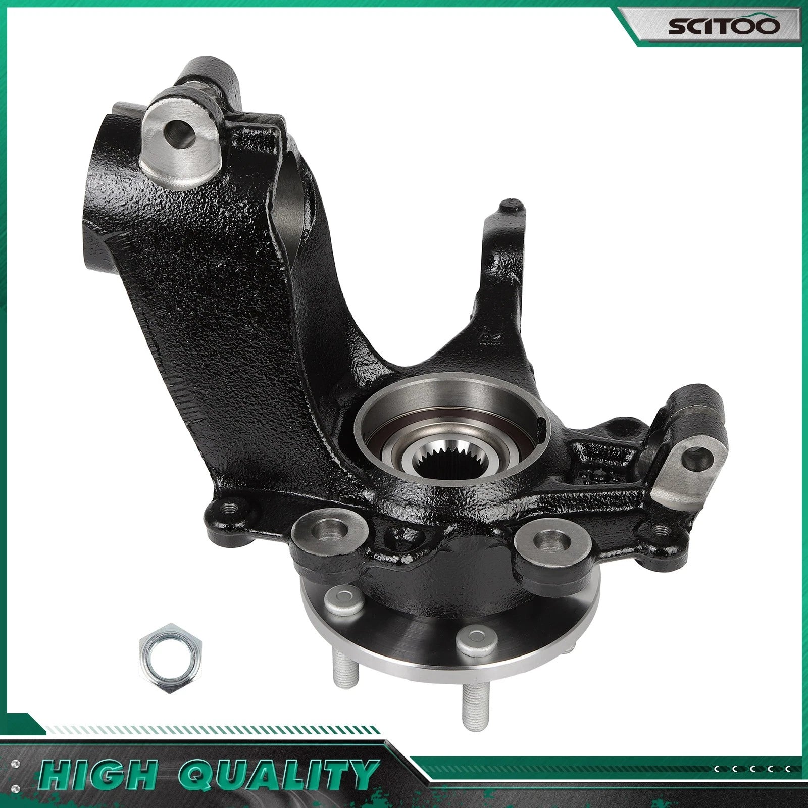 Front Right Wheel Hub and Bearing Knuckle Assembly for Ford Focus (2012–2018)
