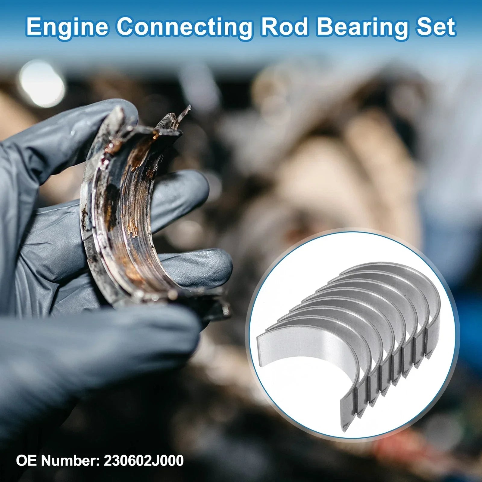 Connecting Rod Bearing Set for Hyundai Elantra 2021-2023 - 8 Pcs