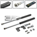 NRG Polished SS Hydraulic Hood Damper Kit for Mazda 6 (2005–2007)