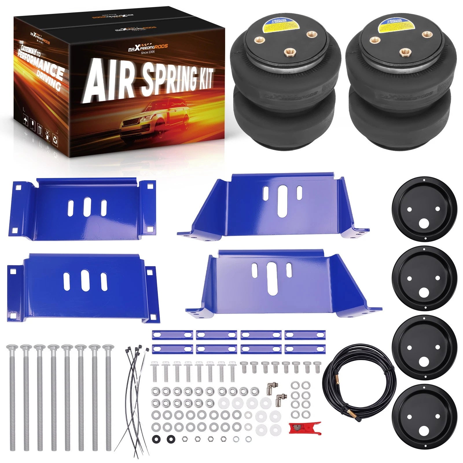 Rear Air Helper Spring Bag Leveling Kit for Ford E-450 Super Duty (2010-2026)