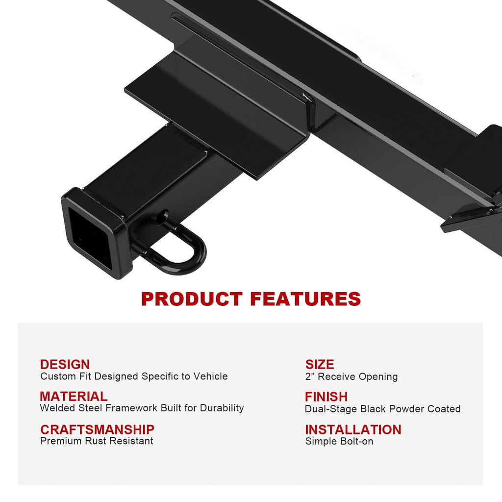2 Inch Trailer Hitch Receiver for Chevrolet Equinox GMC Terrain (2018–2026)