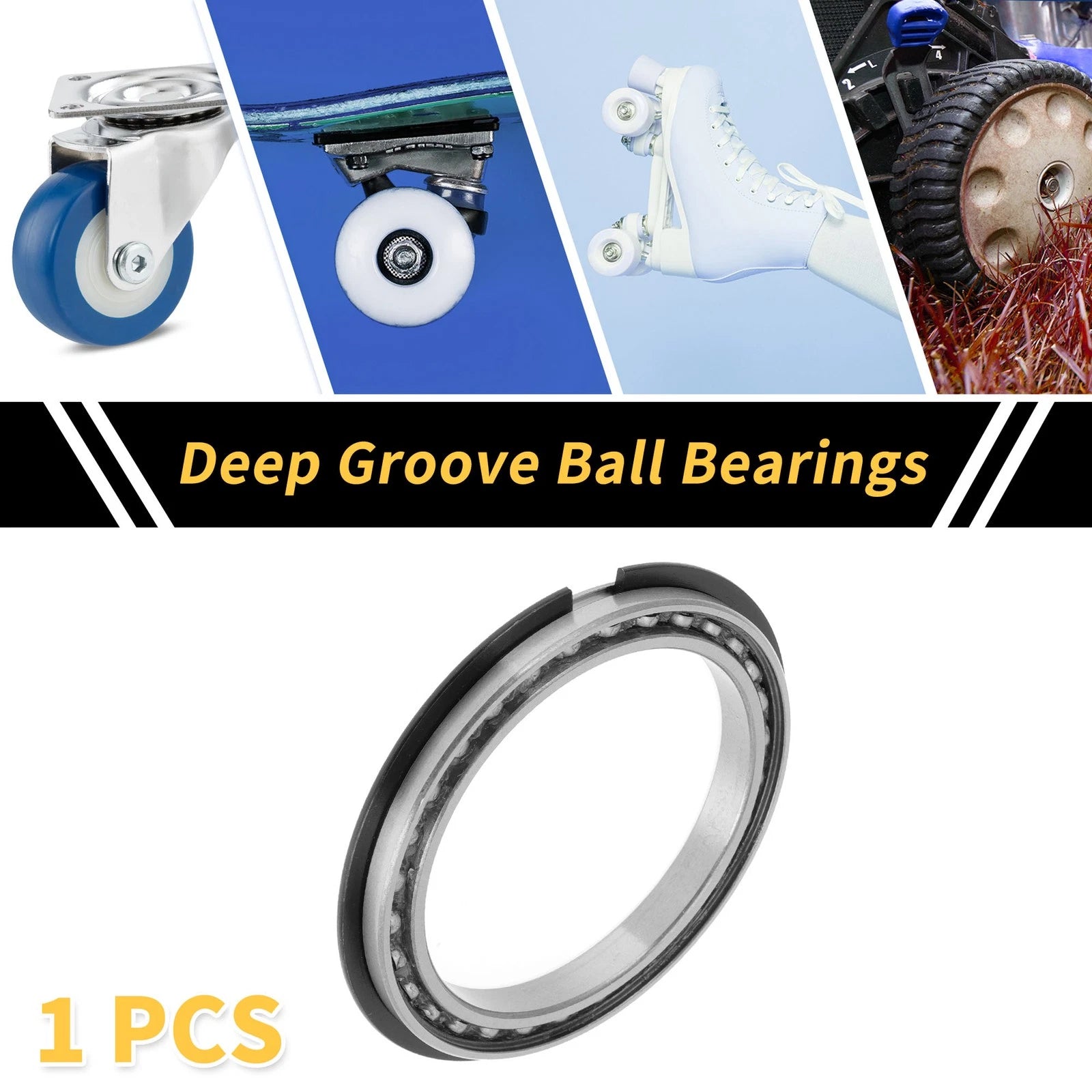 Deep Groove Ball Bearing P6 for Scooter Skateboard Wheel (75x95x10mm)