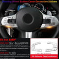 Steering Switch Button Cover Trim Stickers for BMW 5 G30 X3 G01 (2018–2022)