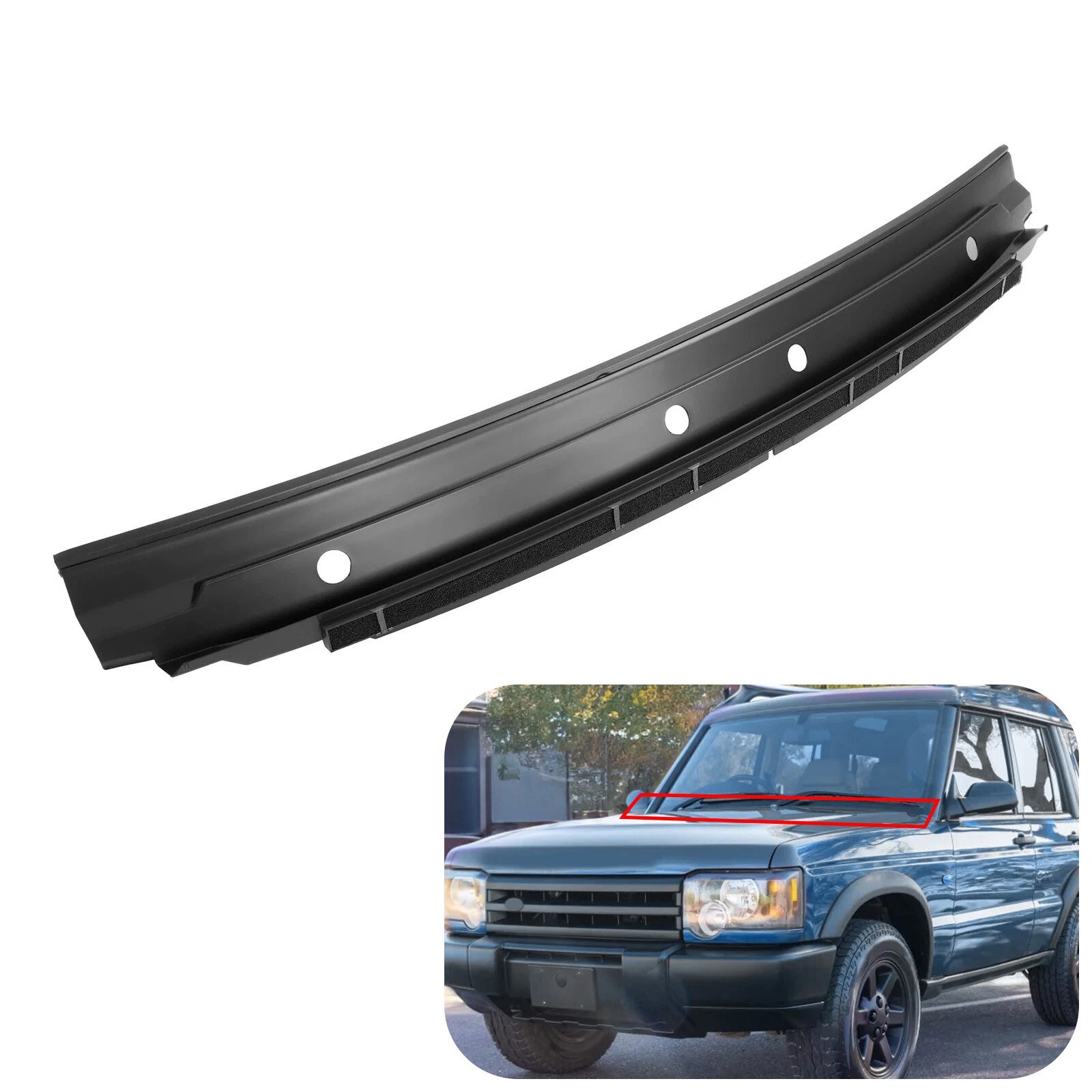 Wiper Panel Cover Molding Trim for Land Rover Discovery 2 (1999–2004)