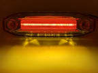 Clear Lens Marker Light with Amber LED Side Ditch for Universal Truck (2010–2024)