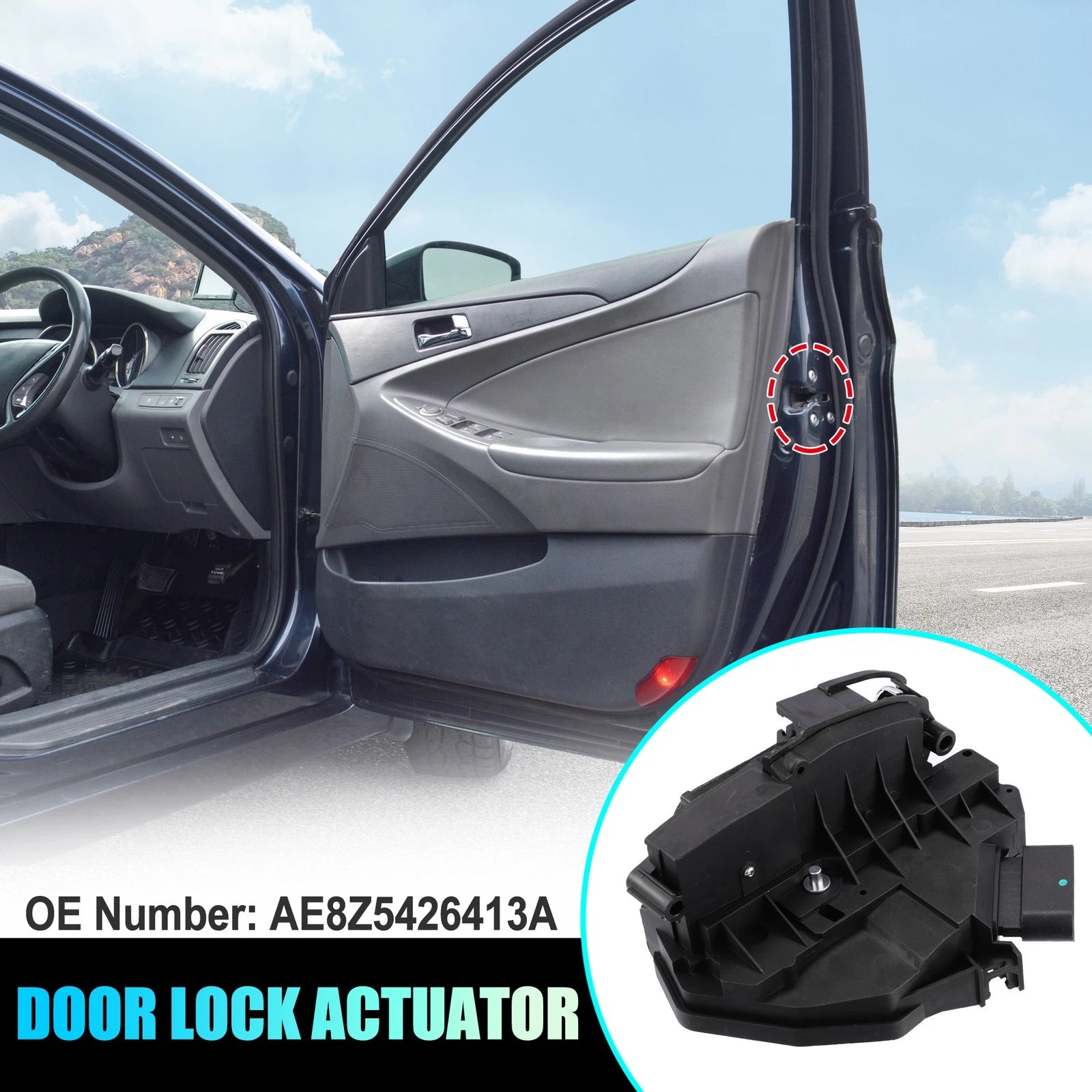 Rear Left Door Lock Latch Actuator Motor for Ford Edge (2015–2023) AE8Z-5426413-A
