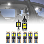 Set of 8 Interior Courtesy License Plate Light Bulbs for Toyota Highlander (2014–2019)