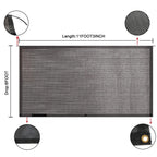 RV Awning Sun Shade Screen for Trailer (6' x 11'3")