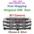 OEM Upper Bumper Grille for GMC Sierra 1500 (2022–2024) #10 Chrome Silver