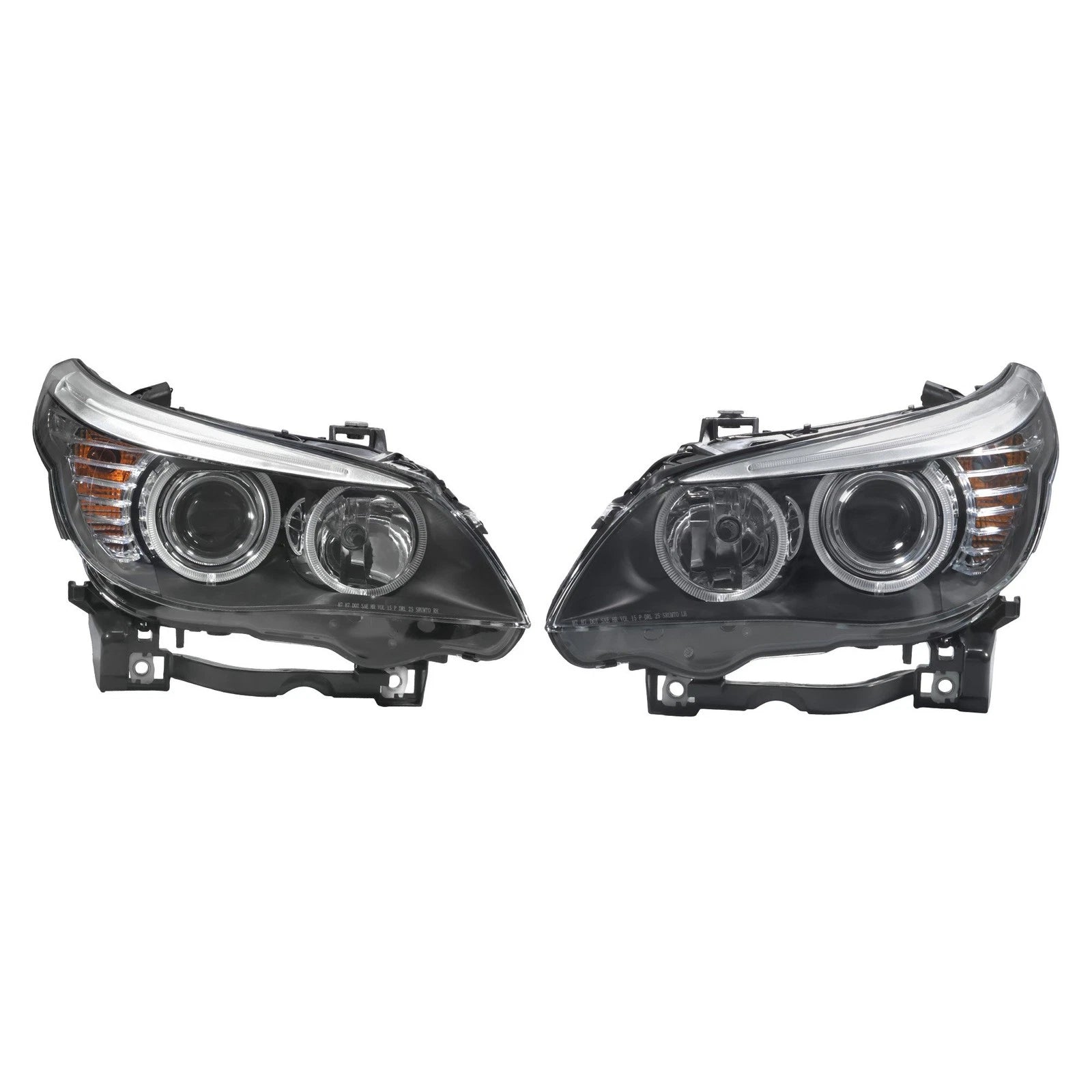 Halogen Headlight Assembly Set for BMW 528i (2008–2010) Right + Left Side
