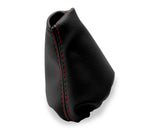 Leather Manual Shift Boot Cover for BMW E21 E12 (1975–1984) Black Red Stitch