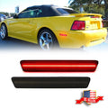 2Pcs Smoked Lens Rear LED Bumper Side Marker Lights for Ford Mustang (1999–2004)