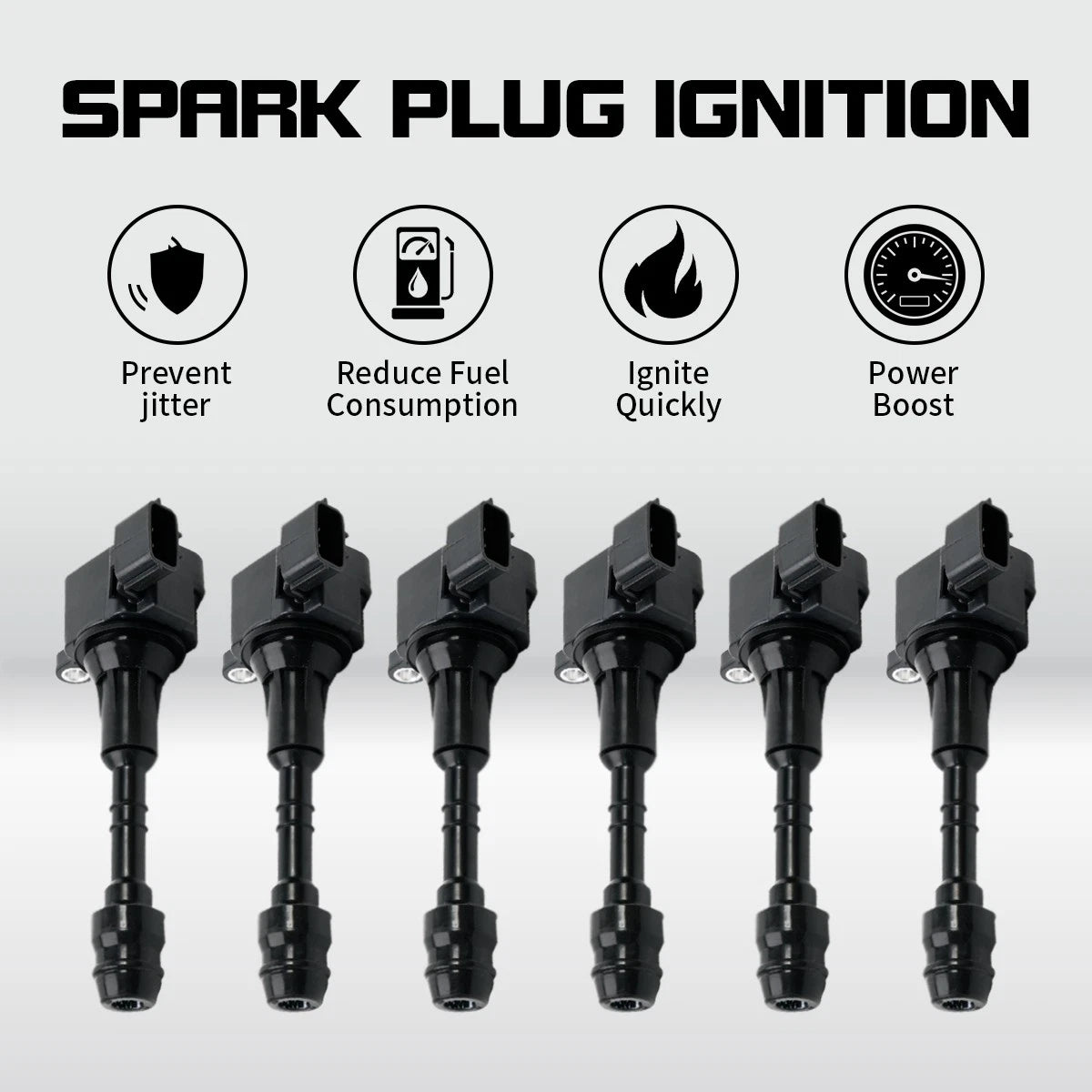 6X Ignition Coils for Nissan Frontier Altima Pathfinder (2005–2019) UF349