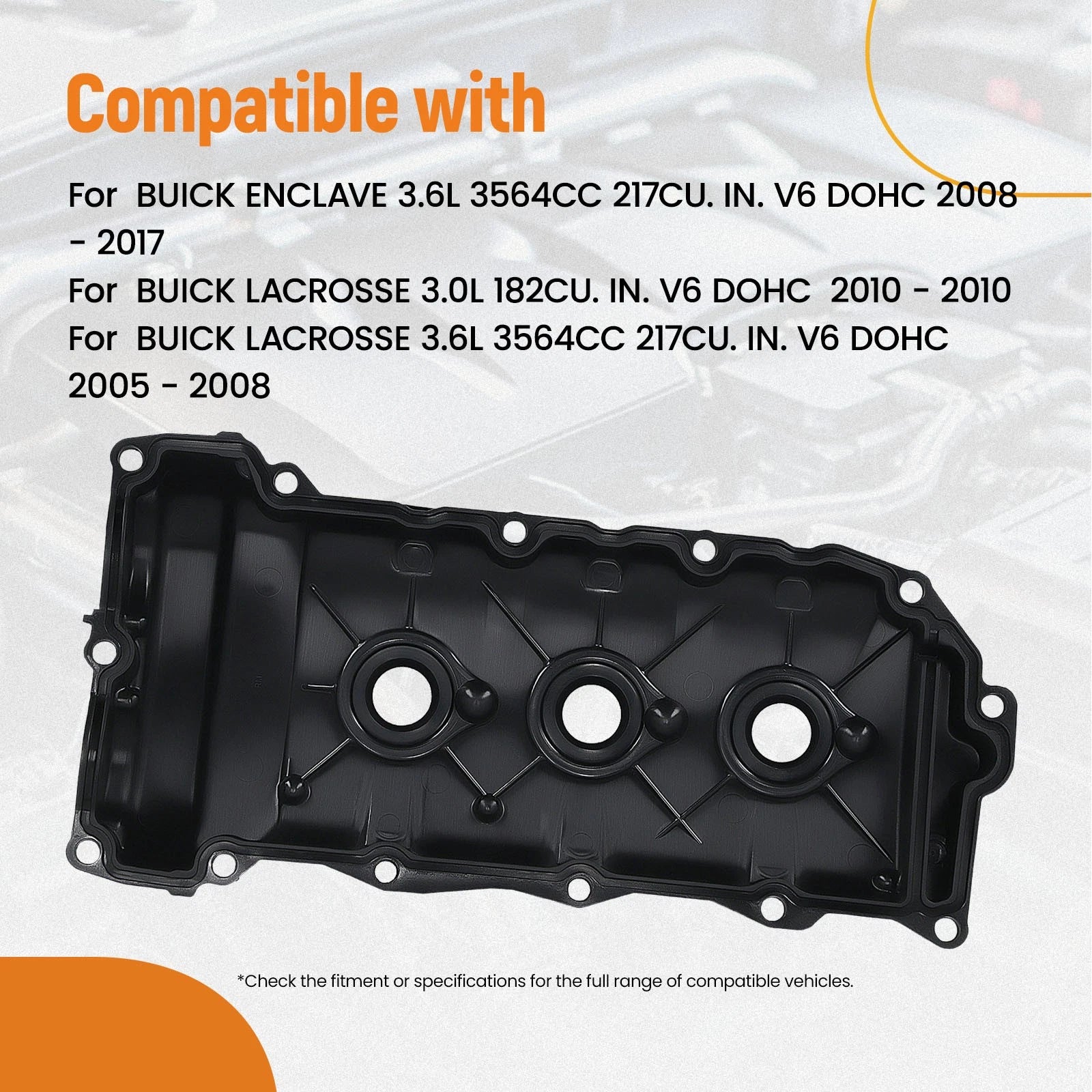 Right Side Valve Cover for Chevrolet Camaro Equinox 3.6L (2010–2017)