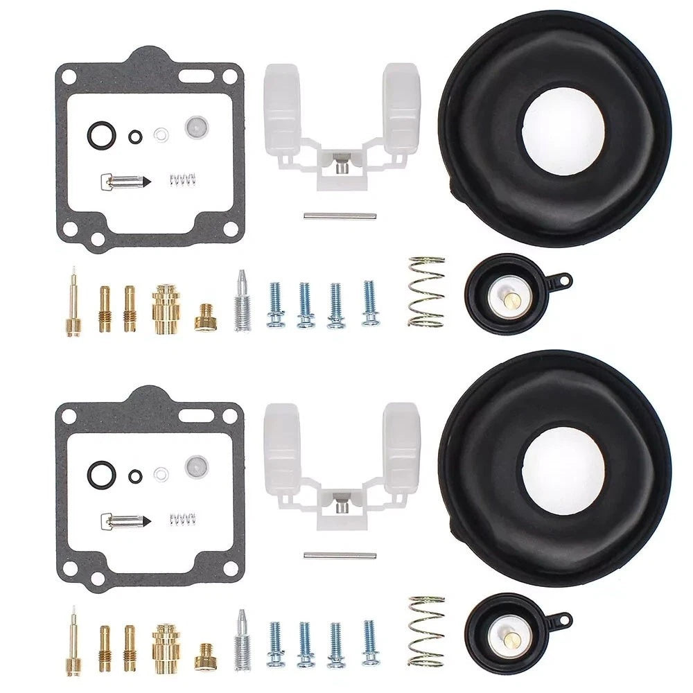 2X Carburetor Repair Kit Float Diaphragm for Yamaha XV750 XV1100 (1981–1999)