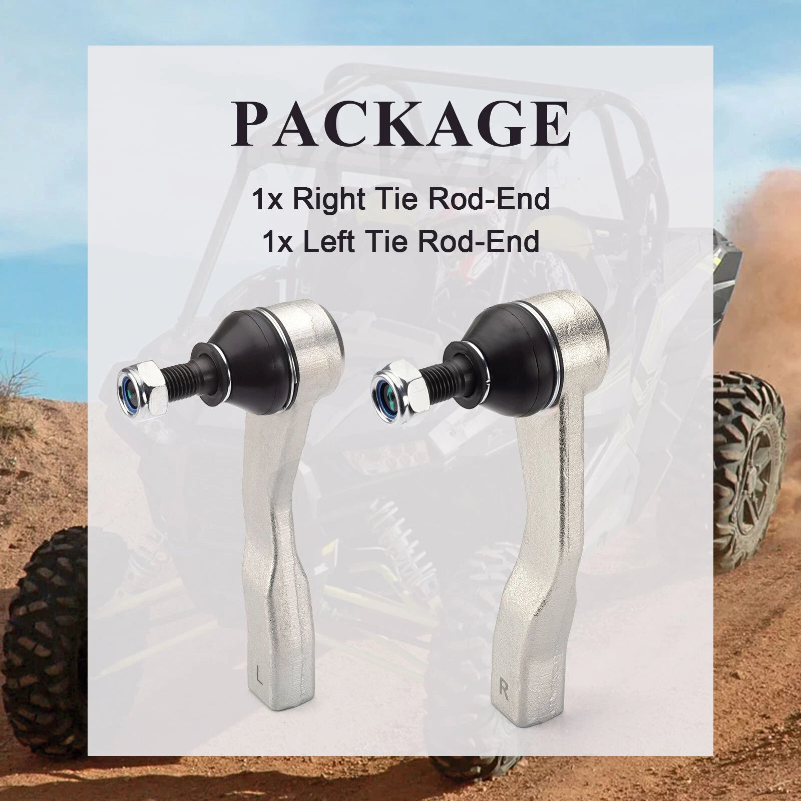 Set of 2 Tie Rod Ends for Polaris General 4 1000 (2016–2024)