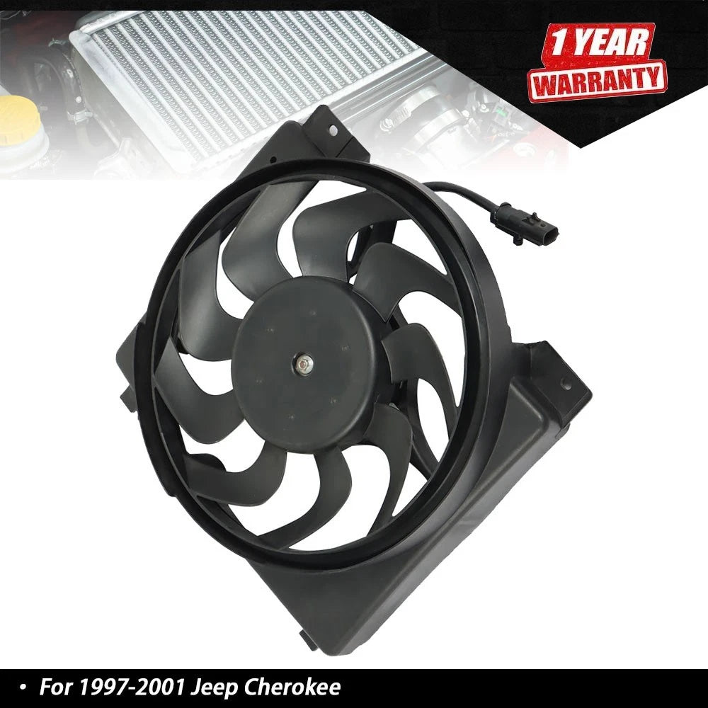 Radiator Cooling Fan for Jeep Cherokee 4.0L 2.5L (1997–2001)