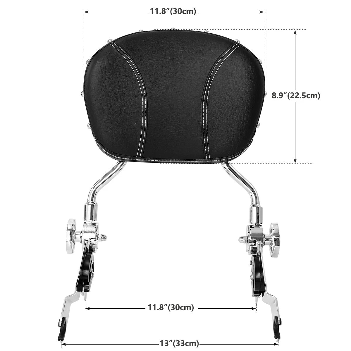 Adjustable Detachable Backrest Pad Sissy Bar for Harley Road King (2009–2026)