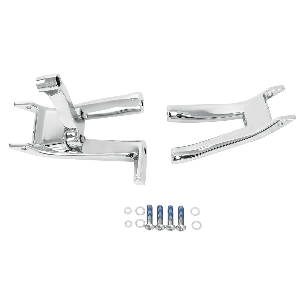 Chrome Floorboard Footboards Bracket for Harley Softail Deluxe (2018–2025)