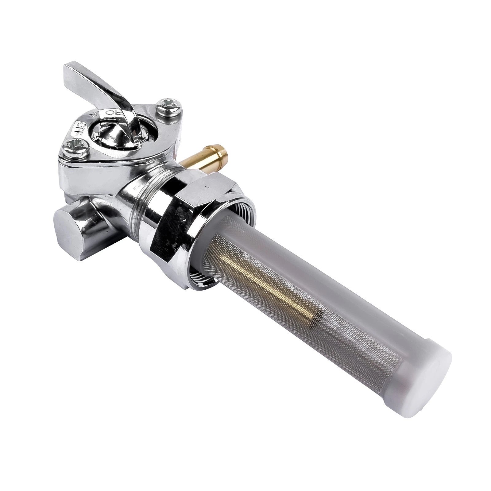 Left Spigot Fuel Valve 22mm for Harley-Davidson FXS FXD FLH FLST FXR FLT (1970–2023)