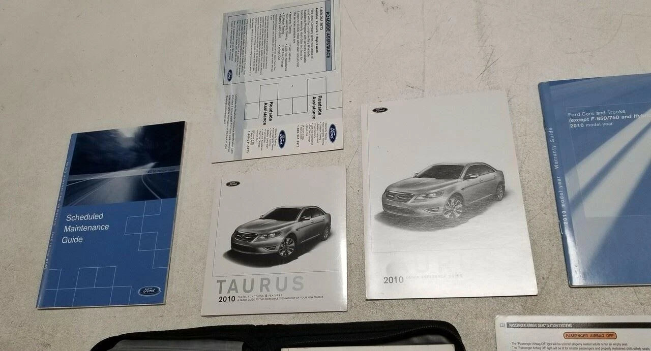 Owners Manual for Ford Taurus (2010) - OEM with Case