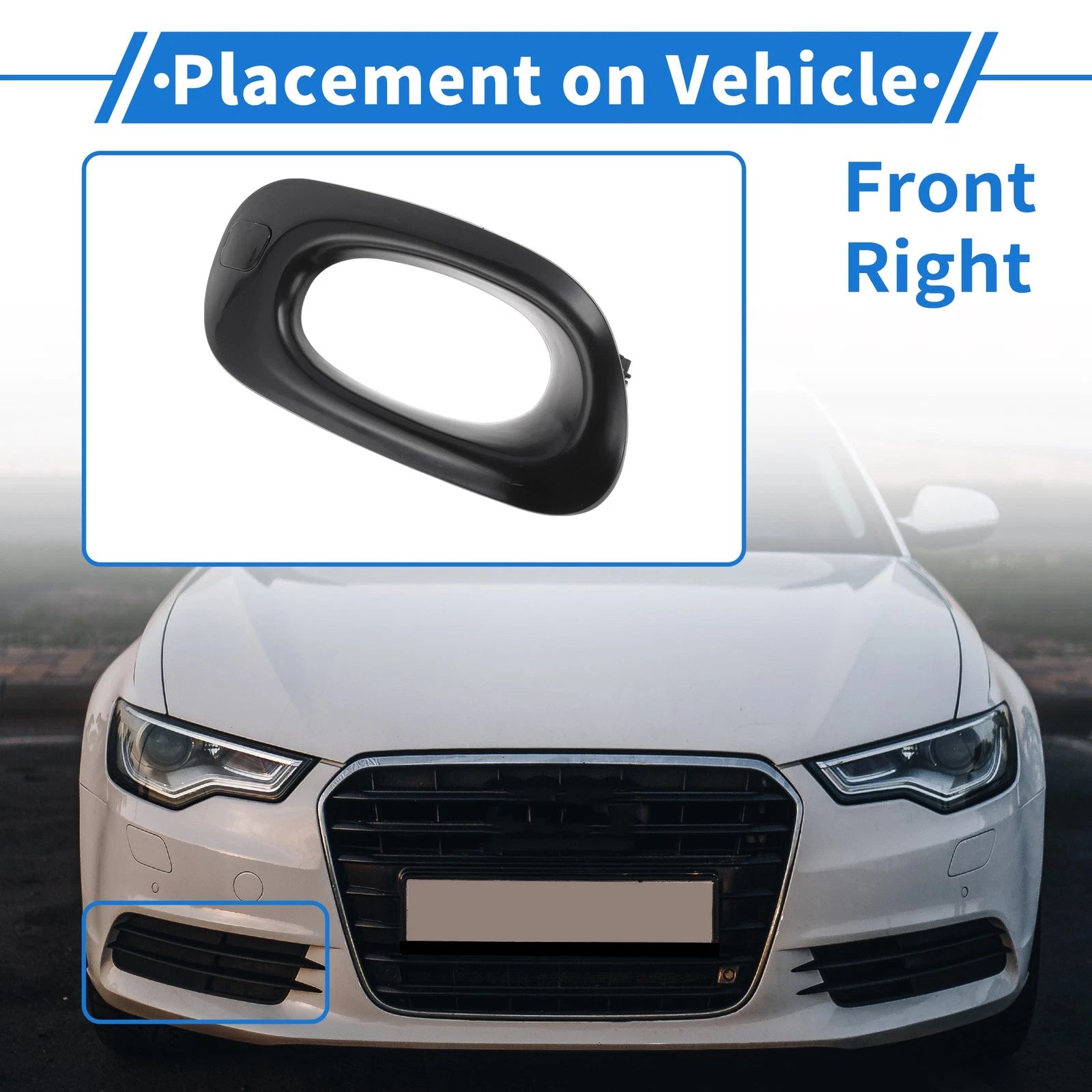 Front Right Fog Light Grill No. 33906TF0J51 for Honda Fit Jazz (2011–2014)