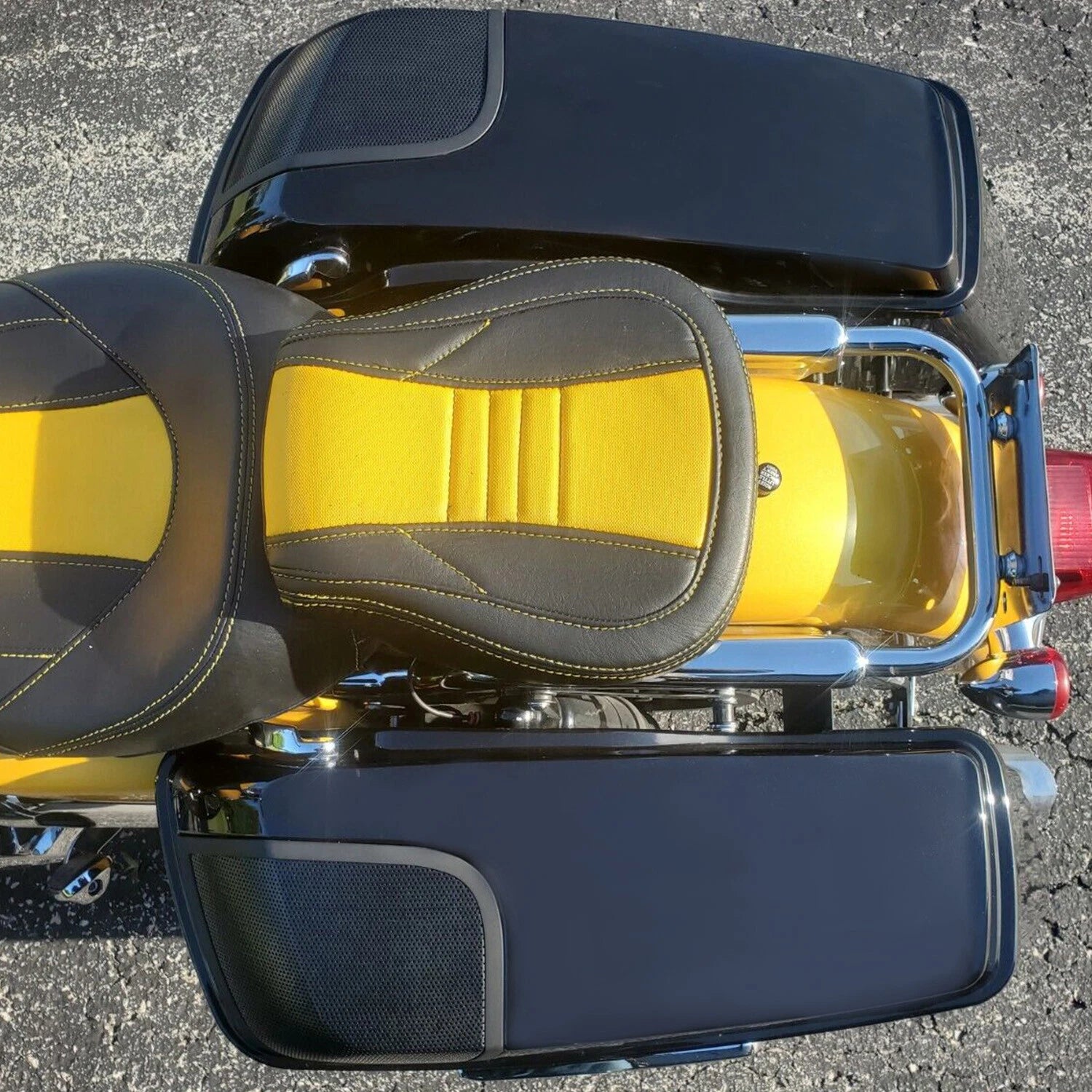 4" Stretched Extended Hard Saddle Bags for Harley Electra Glide Road King (1993–2013)