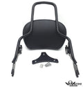 Black Gear Skull Backrest Sissy Bar Docking for Harley Touring FLHR (1997–2008)