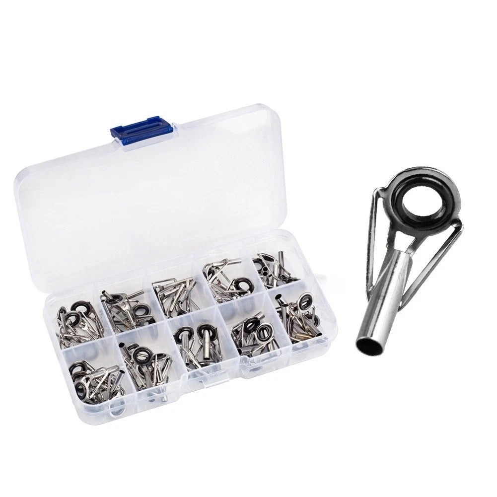 80PCS Fishing Rod Guide Rings Kit for Universal Rods (All Years)