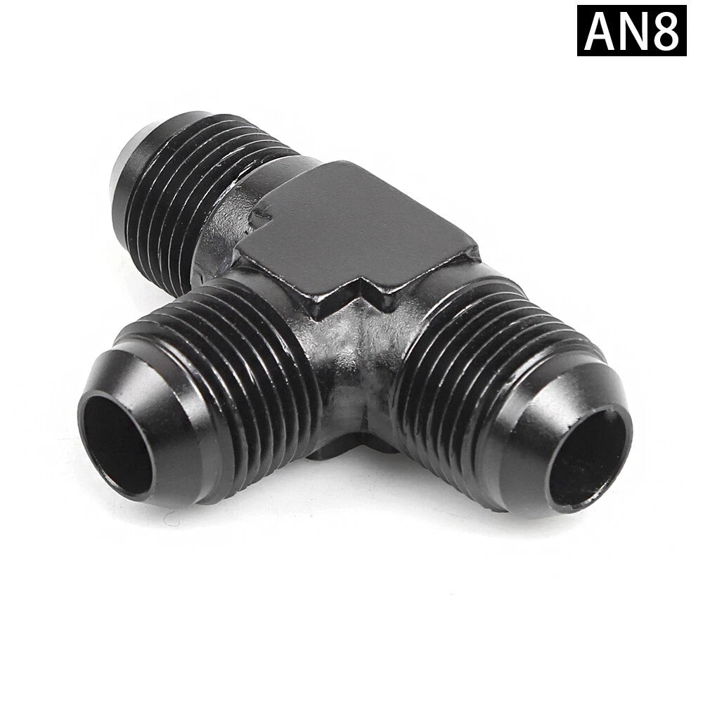 3-Way Tee Hose Fitting Adapter for AN6/8/10/12 Male