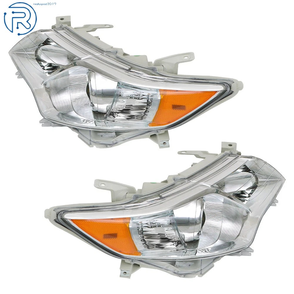 Set of 2 Headlights for Toyota Camry (2012-2014) Chrome Clear