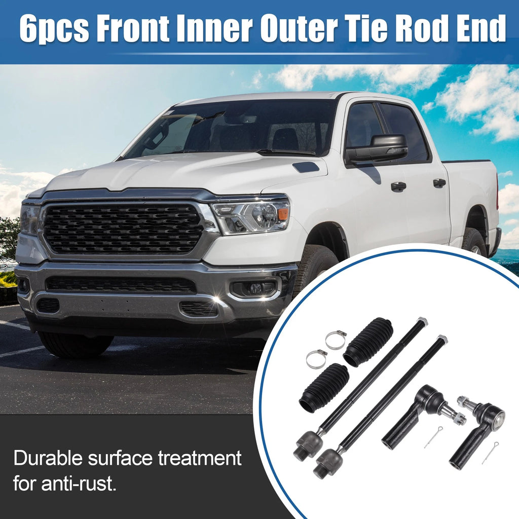 6pcs Tie Rod End Links Kit for Dodge Ram 1500 (2006–2010)