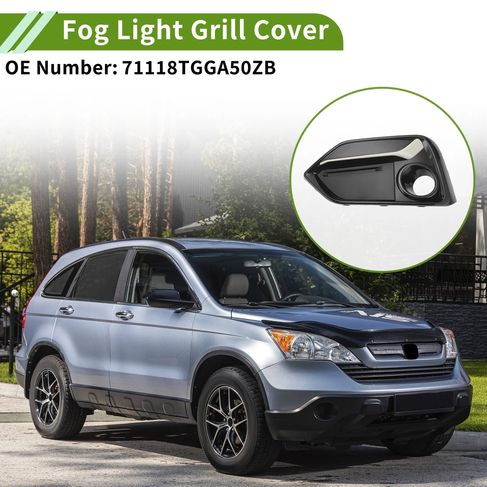 Fog Light Grill for Honda Civic Hatchback (2016–2021) No. 71118TGGA50ZB