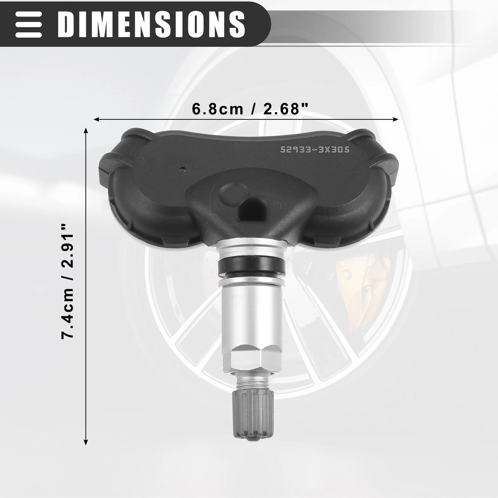 Tire Pressure Sensor 433MHZ for Hyundai Elantra (No. 52933-3X305)
