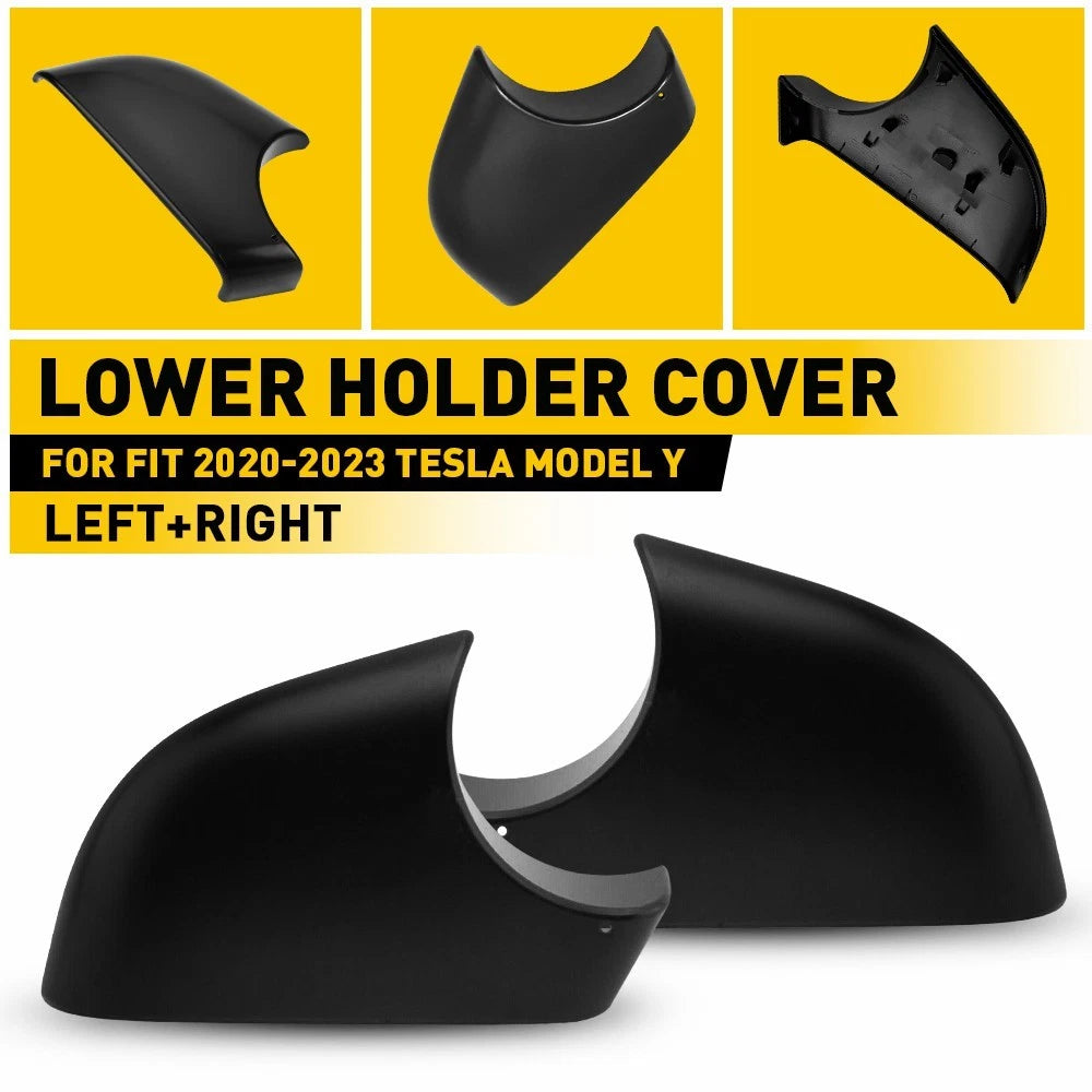 Set of 2 Rearview Mirror Molding Trim Covers for Tesla Model 3 (2020–2023)