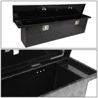 Aluminum Black Pickup Trunk Bed Tool Box for Trailer Storage (Fits Most Models)