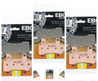 3 Sets EBC FA409HH Double-H Sintered Brake Pads for Harley-Davidson