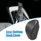 Gear Shifting Knob Cover for Nissan Rogue (2014–2016) Faux Leather Black
