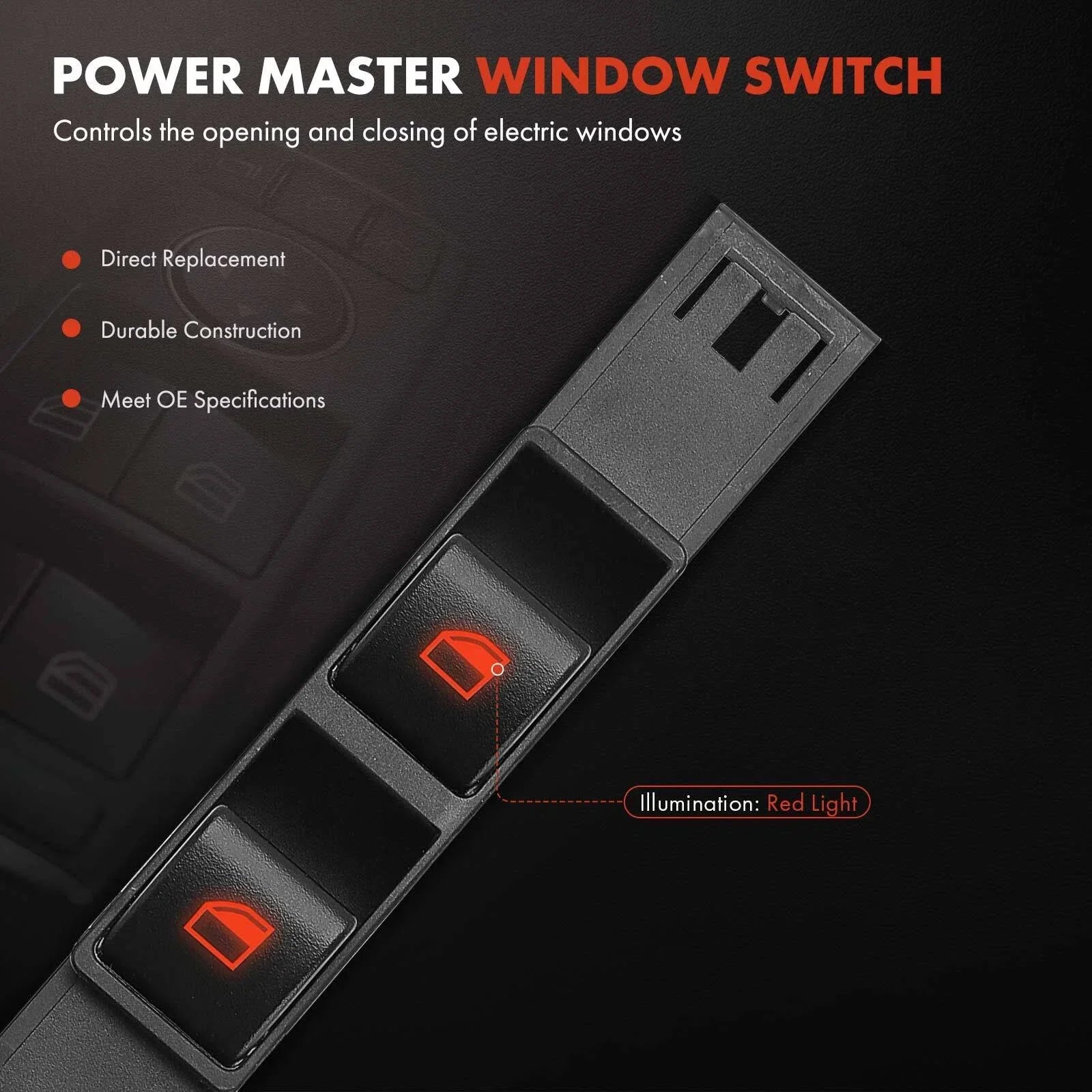Power Window Switch Front Left for BMW 323Ci 328Ci (2000–2006)