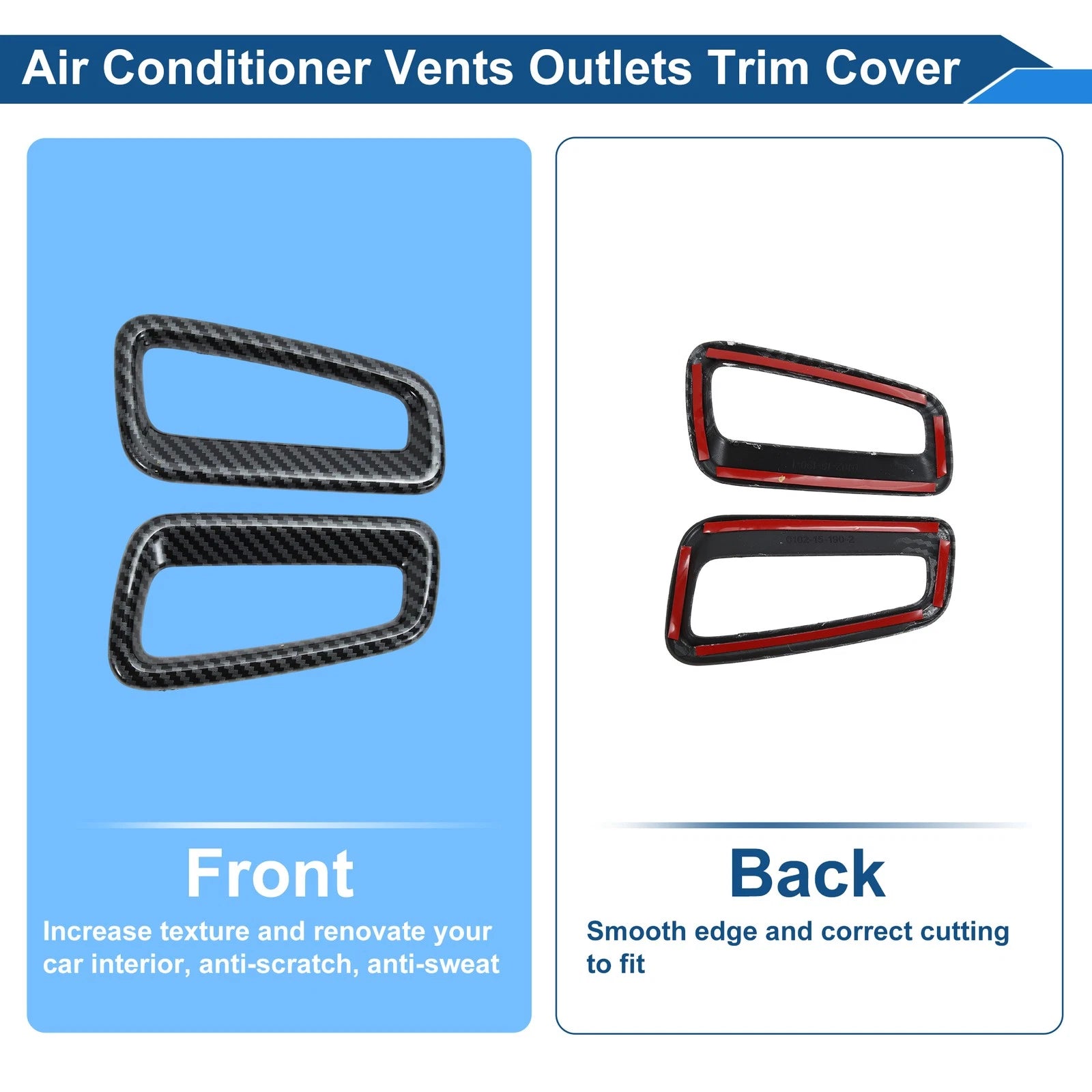 Center Console Air Vent Cover Trim Kit   1 Pair