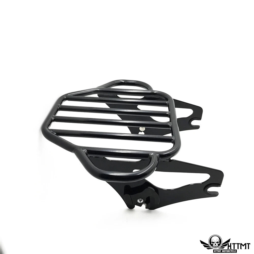2X Black King Detachables Luggage Rack Docking for Harley Touring Road King (1997–2008)