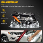 Right Side Headlight Assembly for Ford Edge (2015–2018) Black