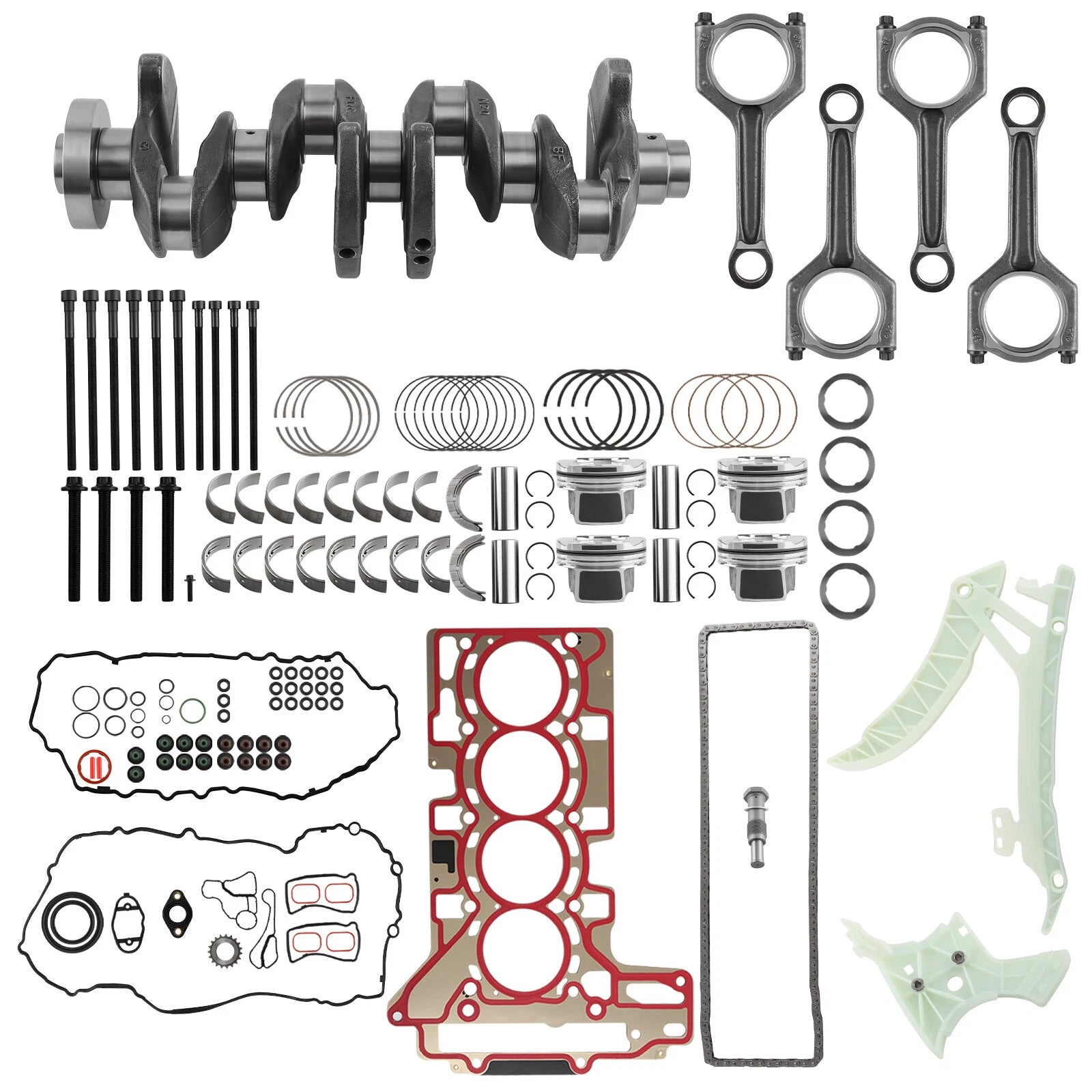Engine Overhaul Rebuild Kit for BMW N20 N26 2.0