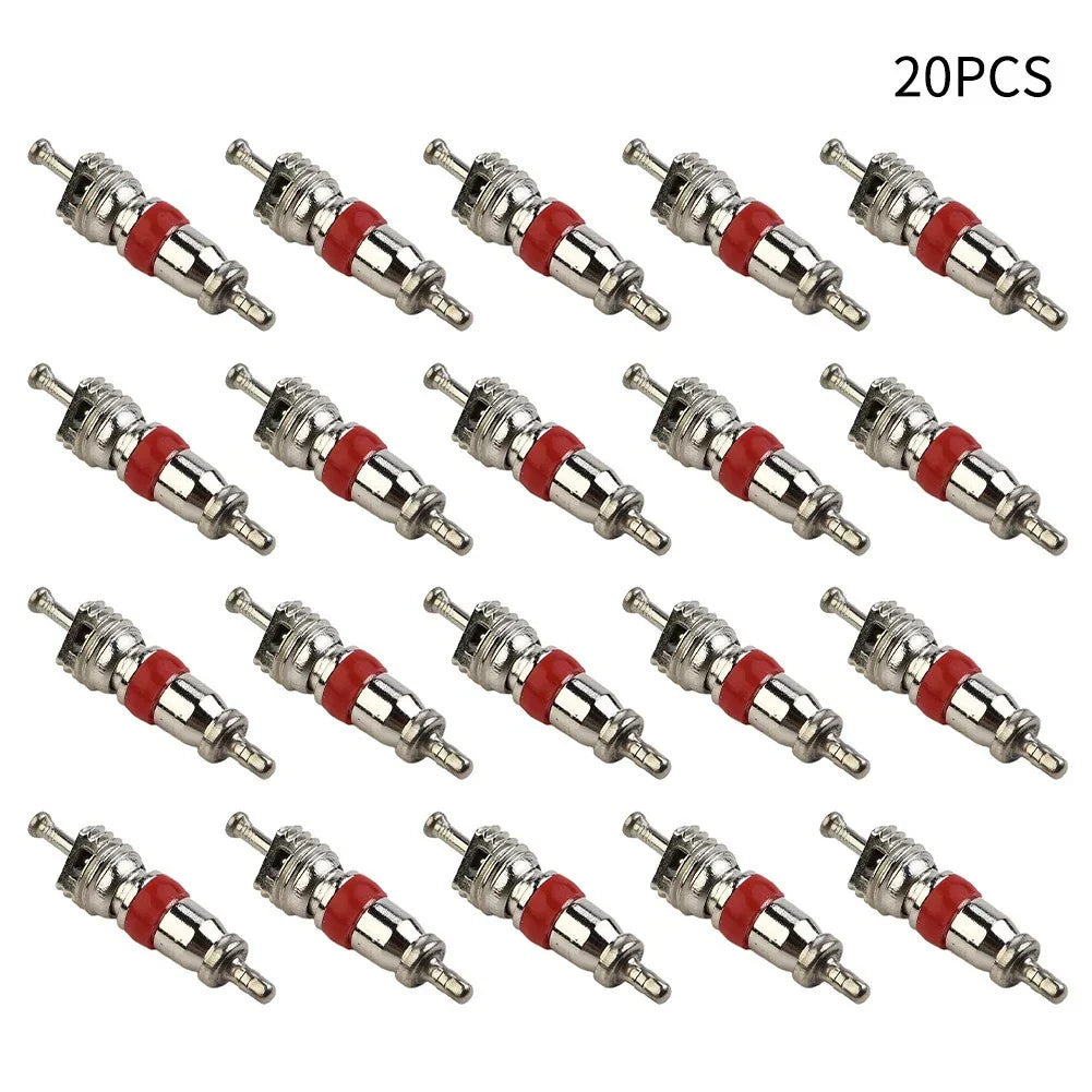 20x Tyre Valve Core Insert W/ Remover Tool for Car Bike Motorcycle Wheel
