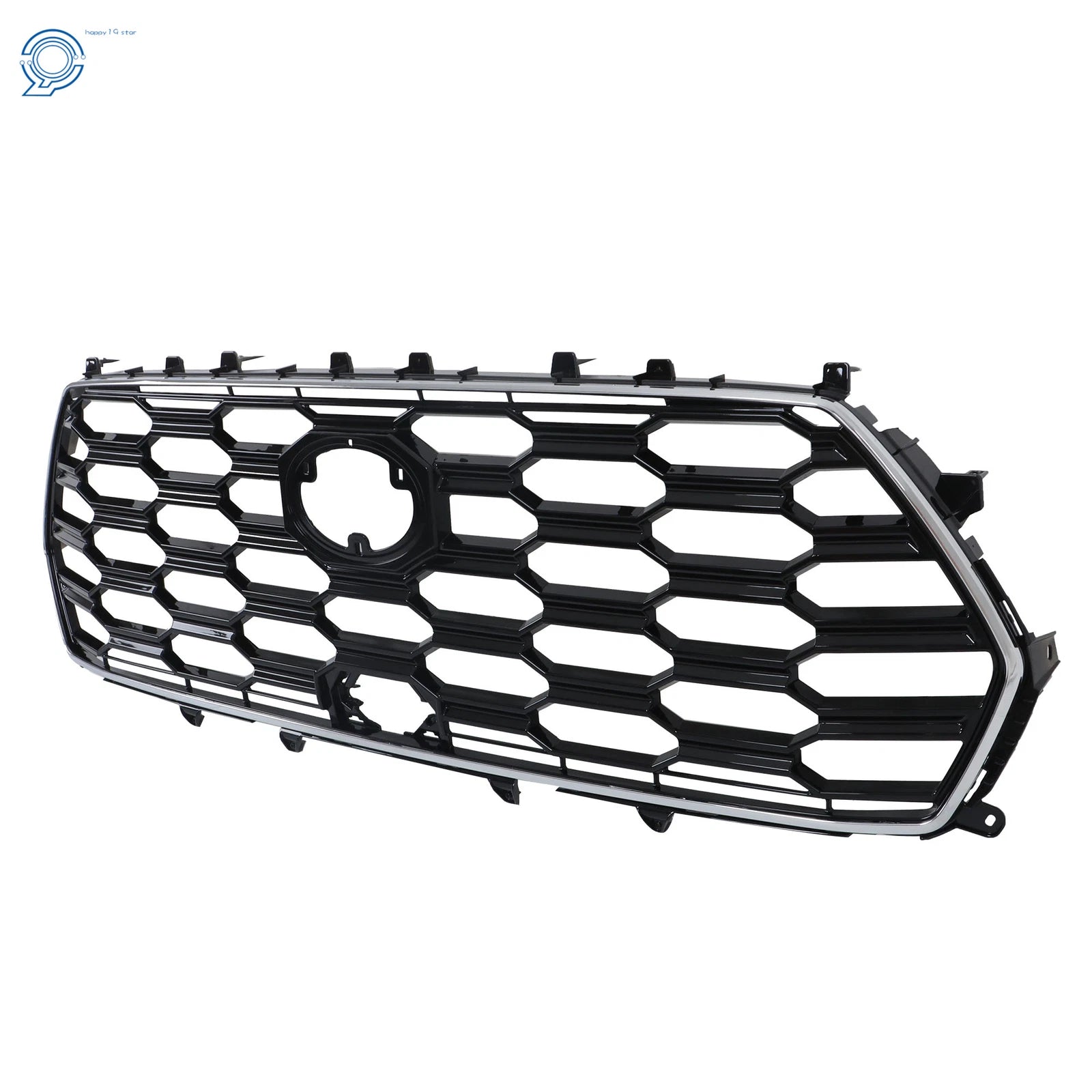 Plastic Black and Chrome Front Bumper Upper Grille for Toyota Sequoia (2023-2024)